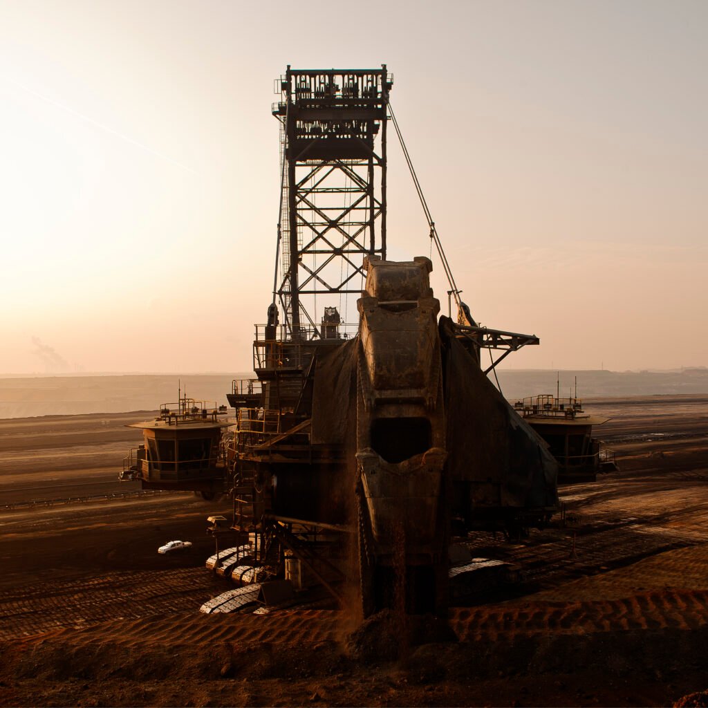 Schachtanlage im Tagebau – Editorial-Reportage für Energie und Rohstoffe